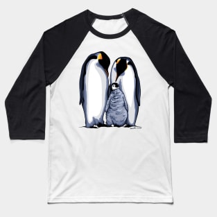 Penguin Family Baseball T-Shirt